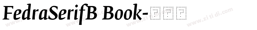 FedraSerifB Book字体转换